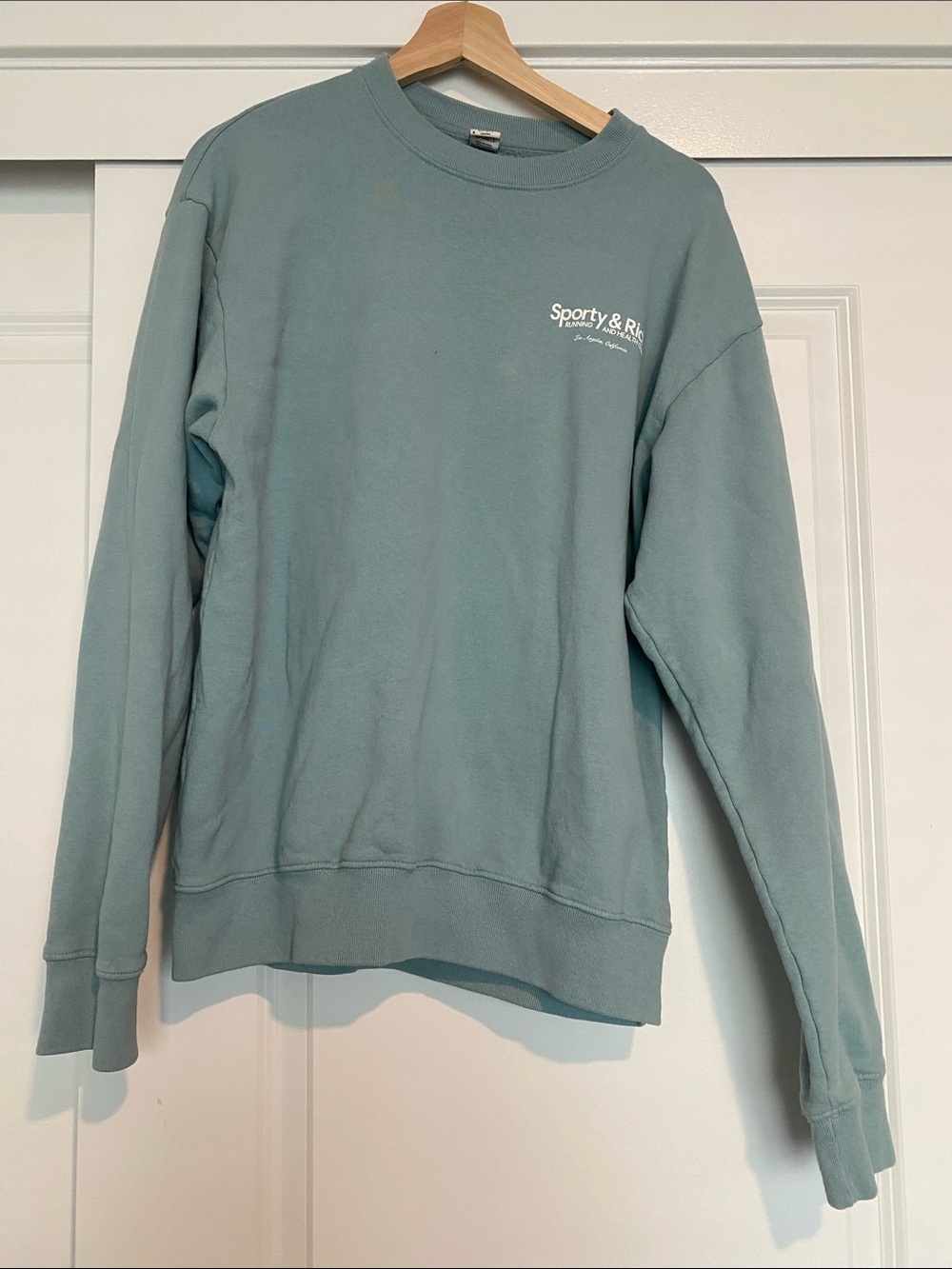 Sporty & Rich Women’s Sweatshirt - Sage Blue Green